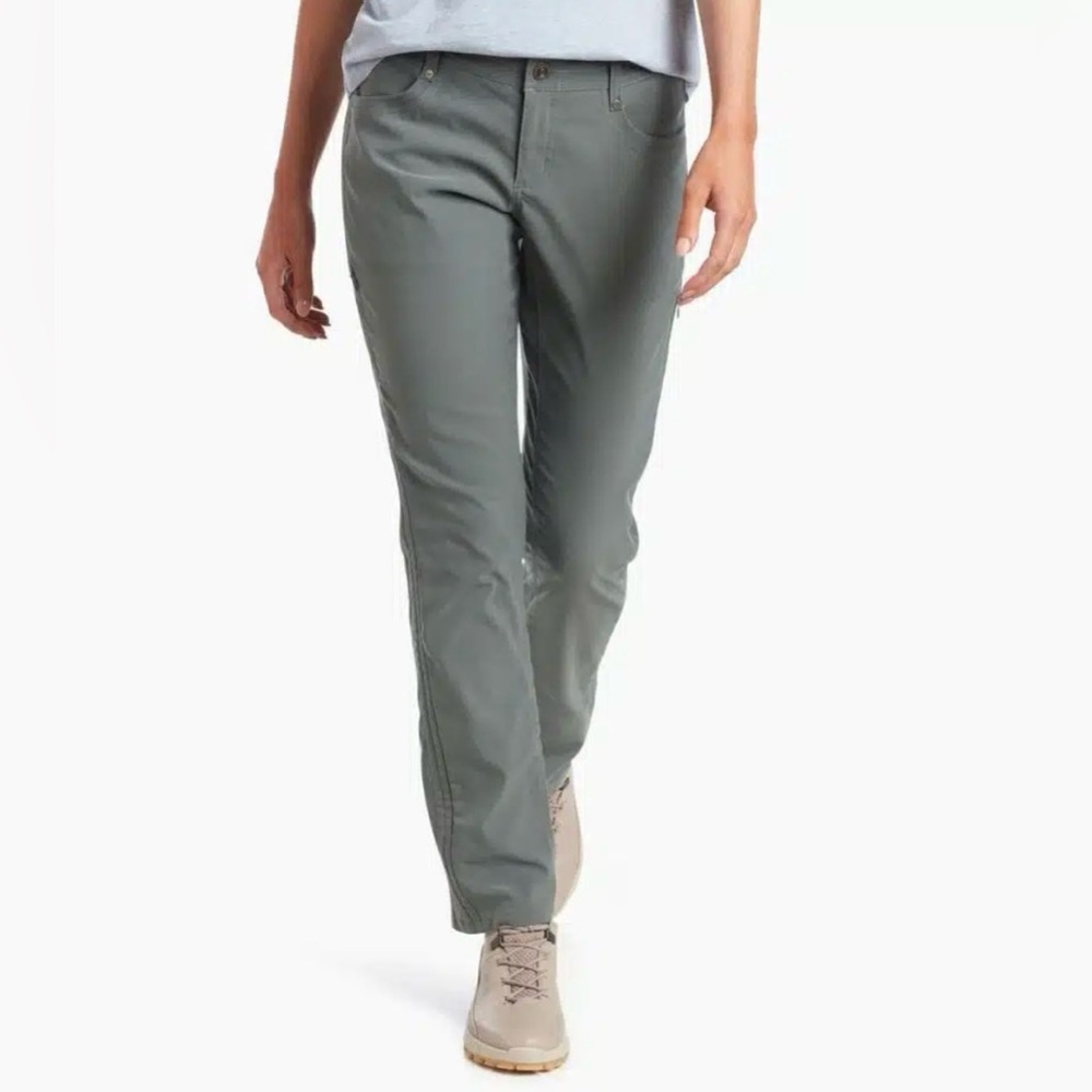 Kuhl Olive Green Mid-Rise Relaxed Straight Hiking Outdoor The Legendary Pants